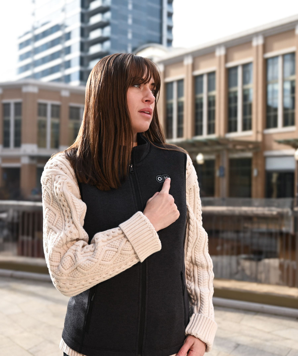 OH-1 Women’s Heated Recycled Fleece Vest